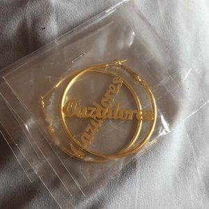 Cazadores Tequila Girl Hoop Earrings